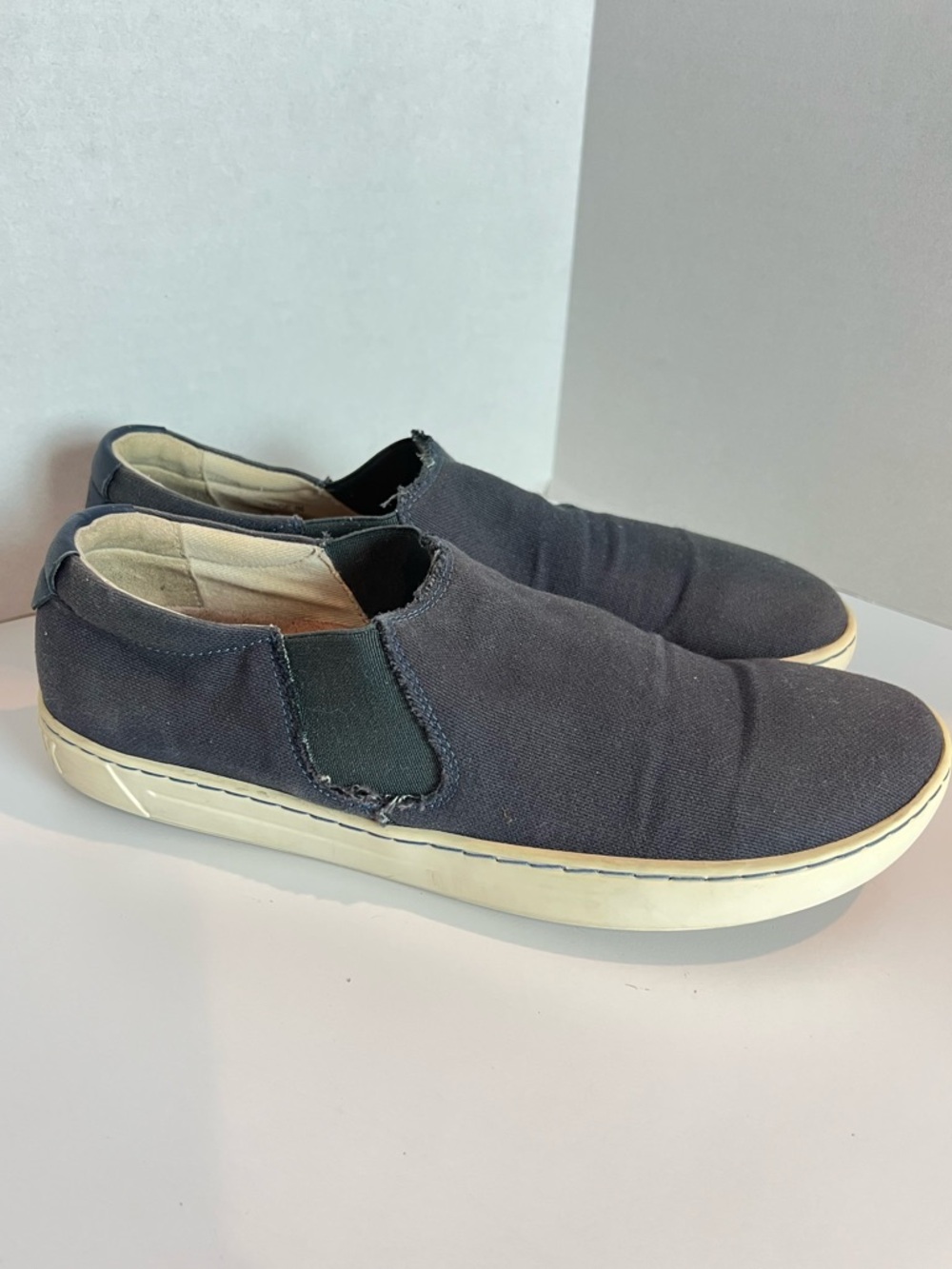 Birkenstock Distressed Dark Blue Slip On Sneakers Size 39